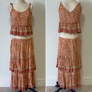 Rachel Zoe Skirt and Crop Top Matching Set